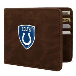 Indianapolis Colts Shield Wallet - Brown