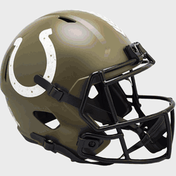 Indianapolis Colts Speed Replica Full Size Football Helmet SALUTE TO SERVICE