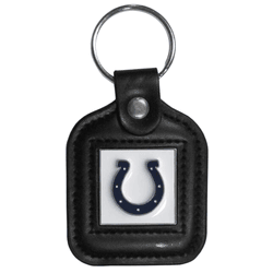 Indianapolis Colts Square Leatherette Key Chain