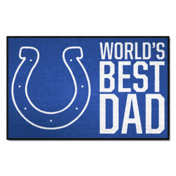 Indianapolis Colts Starter Mat Accent Rug - 19in. x 30in. World's Best Dad Starter Mat