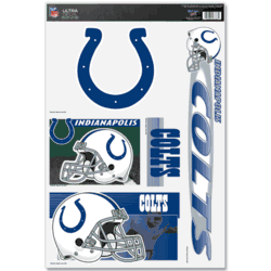 Indianapolis Colts Ultra Decal 11in x 17in Multi Logo