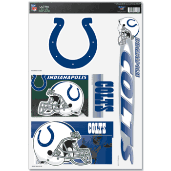 Indianapolis Colts Ultra Decal 11in x 17in Multi Logo