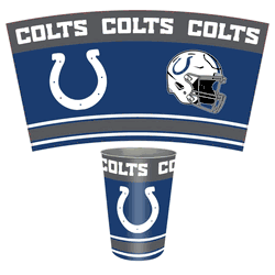 Indianapolis Colts Wastebasket 3.3 Gallon Tin