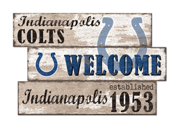 Indianapolis Colts Welcome 3 Plank
