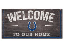Indianapolis Colts Welcome Distressed 6 x 12
