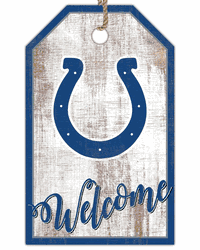 Indianapolis Colts Welcome Team Tag 11x19 Sign