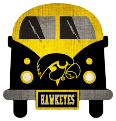 Iowa Hawkeyes 12" Team Bus Sign