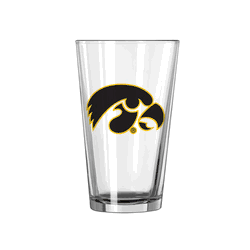 Iowa Hawkeyes 16oz Logo Pint Glass