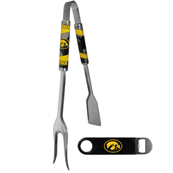 Iowa Hawkeyes 3 in 1 BBQ Tool and Bottle Opener
