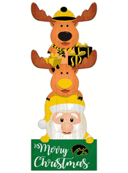 Iowa Hawkeyes 31" Santa Stack Leaner