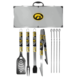 Iowa Hawkeyes 8 pc Tailgater BBQ Set