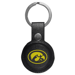 Iowa Hawkeyes AirTag Compatible Leather Key Chain