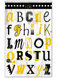Iowa Hawkeyes Alphabet 11x19 Sign