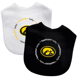 Iowa Hawkeyes Baby Bibs 2-Pack