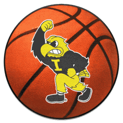 Iowa Hawkeyes Basketball Rug - 27in. Diameter