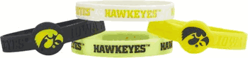 Iowa Hawkeyes Bracelets 4 Pack Silicone