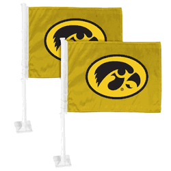 Iowa Hawkeyes Car Flag Large 1pc 11" x 14"