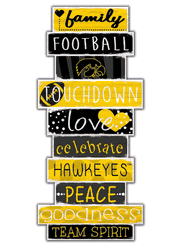 Iowa Hawkeyes Celebrations Stack 24" Sign