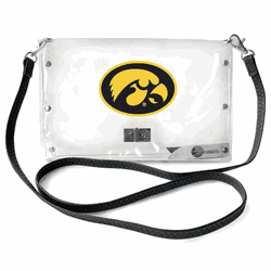 Iowa Hawkeyes Clear Envelope Purse STRAP