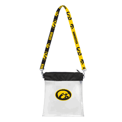 Iowa Hawkeyes Clear Pattern Strap Bag