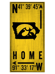 Iowa Hawkeyes Coordinate 6x12 Sign