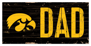 Iowa Hawkeyes DAD Sign