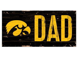 Iowa Hawkeyes DAD Sign