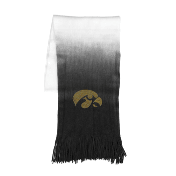 Iowa Hawkeyes Dip Dye Scarf Black