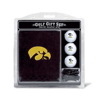 Iowa Hawkeyes Embroidered Towel Golf Gift Set