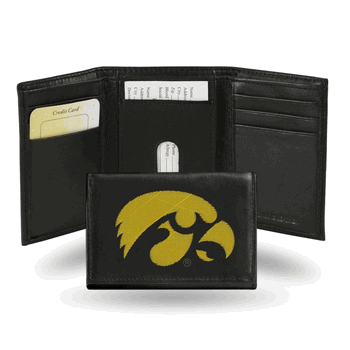 Iowa Hawkeyes  Embroidered Tri-fold Wallet