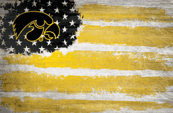 Iowa Hawkeyes Flag 17x26
