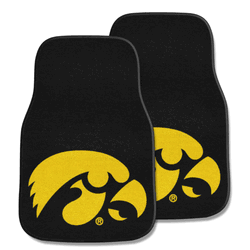 Iowa Hawkeyes Front Carpet Car Mat Set - 2 Pieces