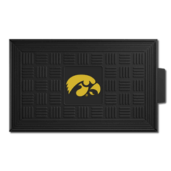 Iowa Hawkeyes Heavy Duty Vinyl Medallion Door Mat - 19.5in. x 31in.