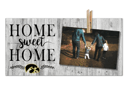 Iowa Hawkeyes Home Sweet Home Clothespin 6x12