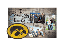 Iowa Hawkeyes I Love my Family Clip Frame