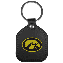 Iowa Hawkeyes Leather Square Key Chains