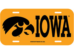 Iowa Hawkeyes License Plate