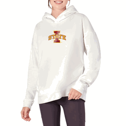 Iowa Hawkeyes NCAA Kadi Hoodie with Zipper Pockets White XS