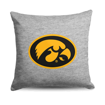 Iowa Hawkeyes NCAA Logo Sweatshirt Pillow 16 Inches