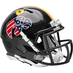 Iowa Hawkeyes NCAA Mini Speed Football Helmet Stars and Stripes