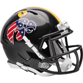 Iowa Hawkeyes NCAA Mini Speed Football Helmet Stars and Stripes
