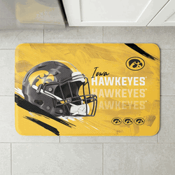 Iowa Hawkeyes NCAA Painted Embossed Floor Mat 18x30 inches