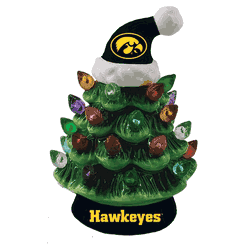 Iowa Hawkeyes Ornament Christmas Tree LED 4 Inch