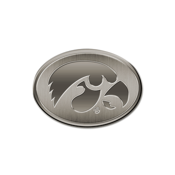 Iowa Hawkeyes Oval Antique Auto Emblem