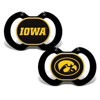 Iowa Hawkeyes Pacifier 2-Pack