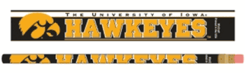 Iowa Hawkeyes Pencil 6 Pack