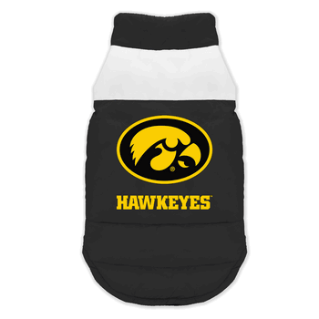 Iowa Hawkeyes Pet Parka Puff Vest XL