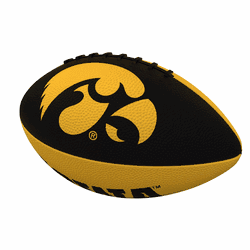 Iowa Hawkeyes Pinwheel Logo Junior Size Rubber Football
