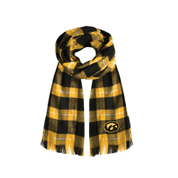Iowa Hawkeyes Plaid Blanket Scarf BL-MGL