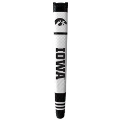 Iowa Hawkeyes Putter Grip (White with colored stripes)